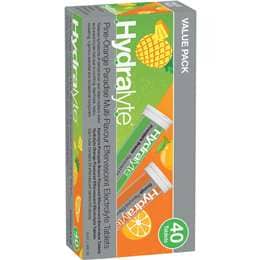 Hydralyte Effervescent Tablets Pine Orange 40 pack