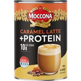 Moccona Protein Caramel Latte Coffee Tin 168g
