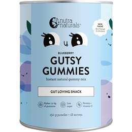 Nutra Naturals Gutsy Gummies Powder Blueberry