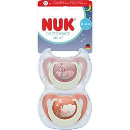 NUK First Choice Night Soother Bunny & Sheep 0-6M