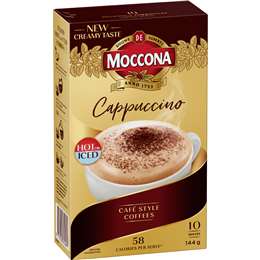 Moccona Coffee Sachets Cappuccino 10 pack