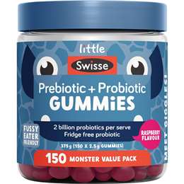 Little Swisse Prebiotic + Probiotic Gummies Raspberry 150 pack