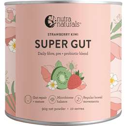 Nutra Naturals Super Gut Powder Strawberry Kiwi