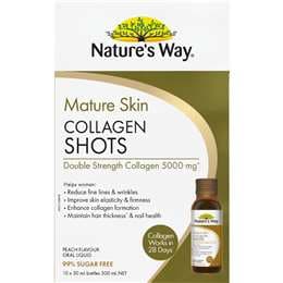 Nature's Way Mature Skin Collagen Liquid Shots 50mL x 10 pack