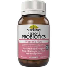 Nature's Way Restore Probiotics Women's Flora Capsules 30 pack