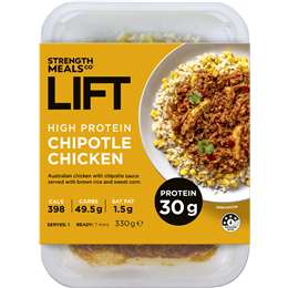 Strength Meals Co Lift High Protein Chipotle Chicken