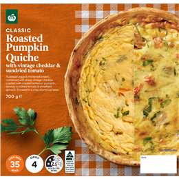 Woolworths Roast Butternut Pumpkin Quiche