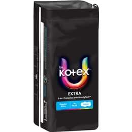 U By Kotex Regular Extra Pads With Wings 14 pack