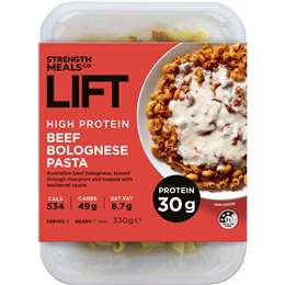 Strength Meals Co Lift High Protein Beef Bolognese Pasta