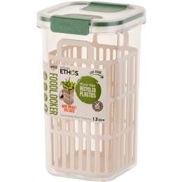Urban Ethos Tall Food Container With Herb Basket 1.3L each