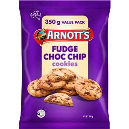 Arnott's Cookies Fudge Choc Chip 350g