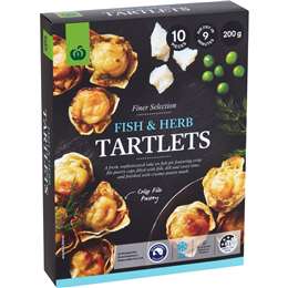 Woolworths Fish & Herb Tartlets 200g 10 pack