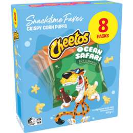 Cheetos Ocean Safari Crispy Corn Puffs 8 pack