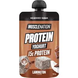 Muscle Nation Protein Yoghurt Pouch Chocolate Lamington