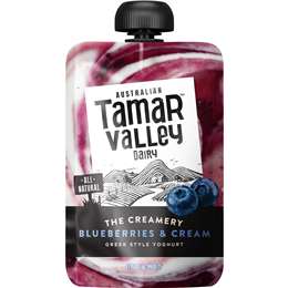Tamar Valley The Creamery Yoghurt Pouch Blueberries & Cream