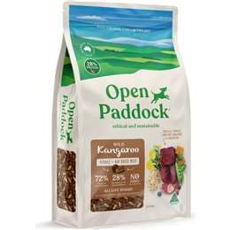 Open Paddock Wild Kangaroo Kibble & Air Dried Meat Dry Dog Food