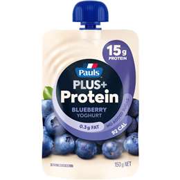 Pauls Plus Protein Yoghurt Pouch Blueberry