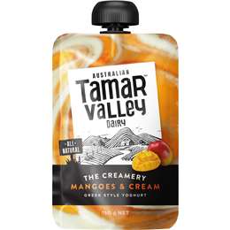 Tamar Valley The Creamery Yoghurt Pouch Mangoes & Cream