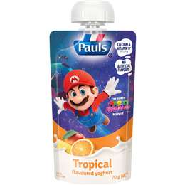 Pauls Kids Yoghurt Pouch Tropical Flavour