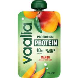 Vaalia Probiotics + Protein Yoghurt Pouch Mango