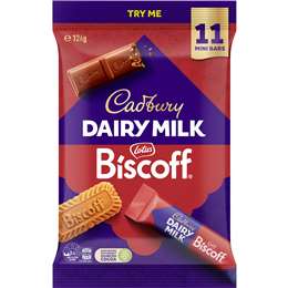 Cadbury Dairy Milk Biscoff Mini Chocolate Bars