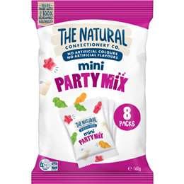 The Natural Confectionery Co. Mini Party Mix Bags 160g 8 pack