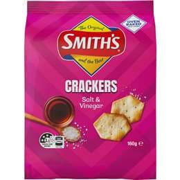 Smith's Crackers Salt & Vinegar Snack 160g