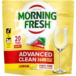 Morning Fresh Advanced Clean Dishwasher Tablets Lemon 20 pack