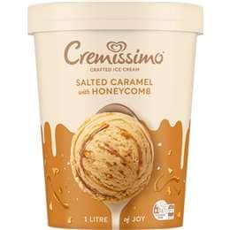 Cremissimo Crafted Ice Cream Salted Caramel With Honeycomb