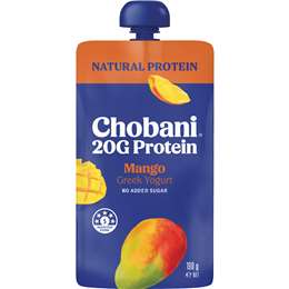 Chobani 20G Protein Greek Yogurt Pouch Mango