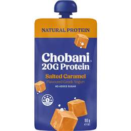 Chobani 20G Protein Greek Yogurt Pouch Salted Caramel