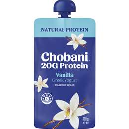 Chobani 20G Protein Greek Yogurt Pouch Vanilla