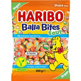 Haribo Balla Bites Sour Lollies 200g