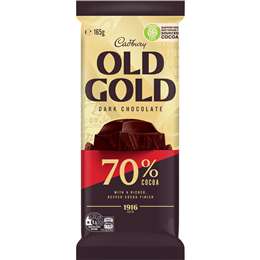 Cadbury Old Gold 70% Cocoa Dark Chocolate Block