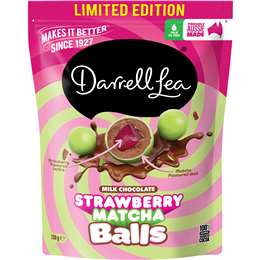 Darrell Lea Strawberry Matcha Balls