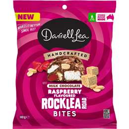 Darrell Lea Milk Chocolate Raspberry Flavoured Rocklea Road Bites