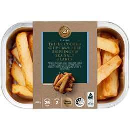 Woolworths Triple Cooked Chips Beef Drippings & Sea Salt