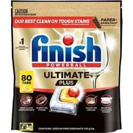 Finish Ultimate Plus Dishwashing Tablets Lemon 80 pack