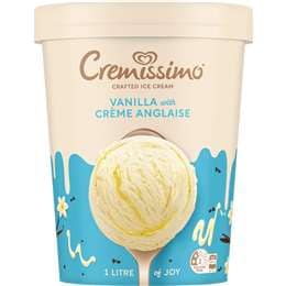 Cremissimo Crafted Ice Cream Vanilla With Creme Anglaise