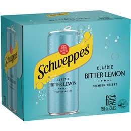Schweppes Classic Bitter Lemon Premium Mixer Mini Cans