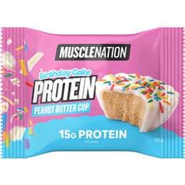 Muscle Nation Birthday Cake Protein Peanut Butter Cup 50g