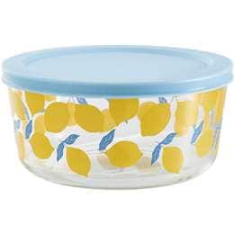 Mint Lemon Glass Container<br>Large each