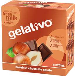 Gelativo Hazelnut Chocolate Gelato Cups