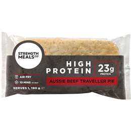 Strength Meals Co Chilled Aussie Beef Traveller Pie