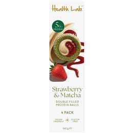 Health Lab Strawberry & Matcha Double Filled Protein Balls