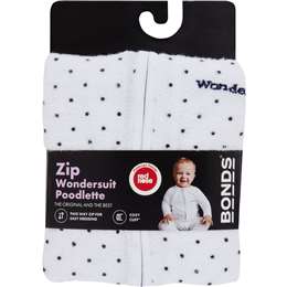 Bonds Baby Zippy Wondersuit Poodlette Size 000-1 each