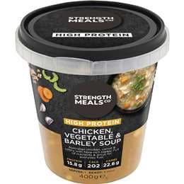 Strength Meals Co Chicken Vegetable & Barley Soup