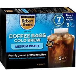 Robert Timms Cold Brew Medium Roast Coffee Bags
