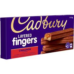 Cadbury Layered Fingers<br>Biscuits Cinnamon 120g