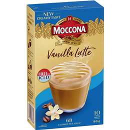 Moccona Coffee Sachets Creamy Vanilla Latte